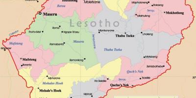 Mapa Lesotha